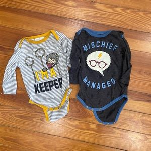 Harry Potter 6-9m long sleeved onesies